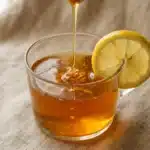 Canaan Honey Trick Recipe for Wellness 2 Close up canaan honey trick recipe warm honey lemon drink.