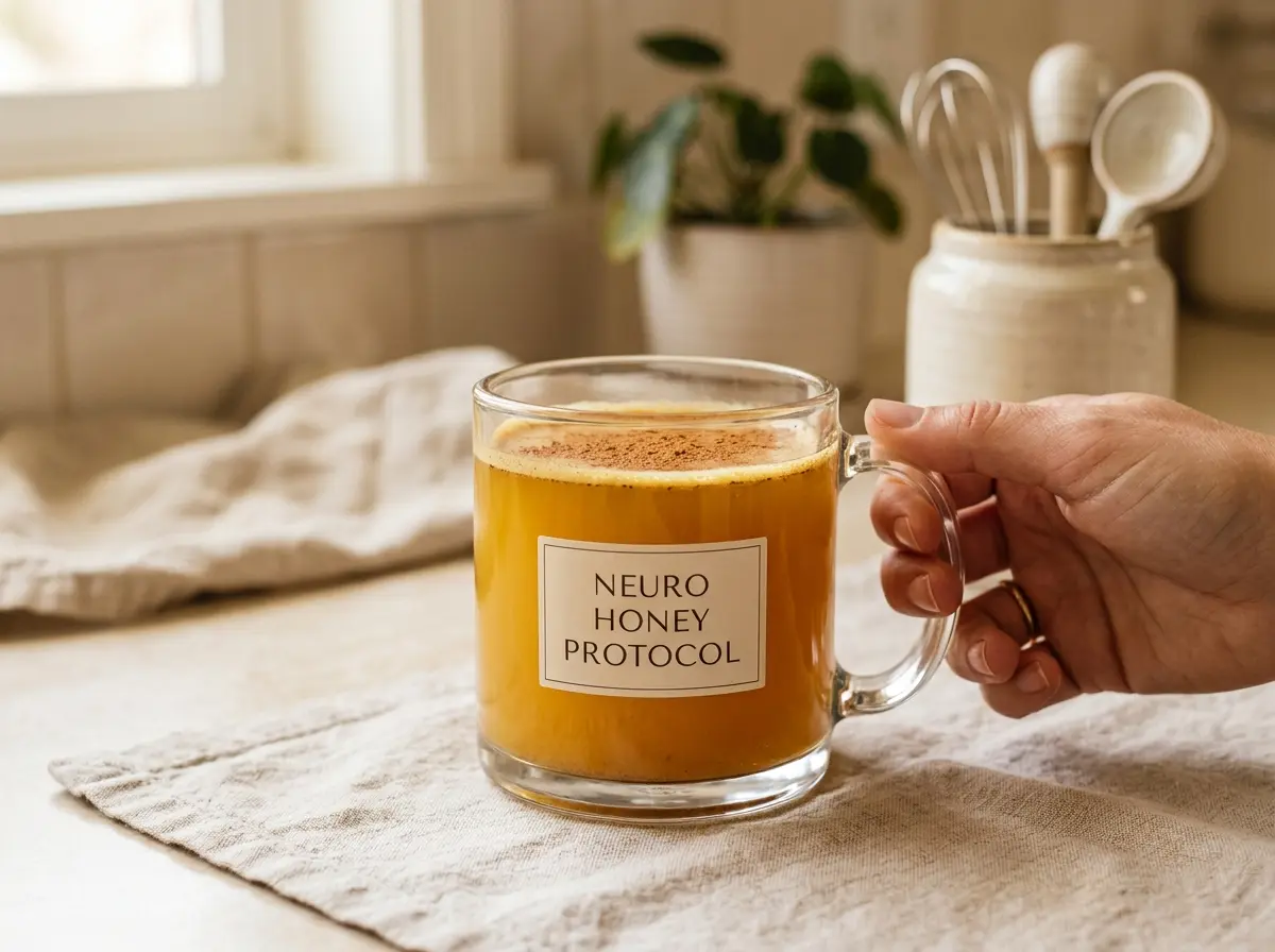  neuro honey protocol recipe pin for brain focus drink