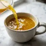 Pour into your favorite mug and enjoy this honest turmeric honey tea slowly.