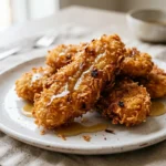 Honey banana Thai dessert recipe with crispy coconut coating