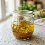 Pasta Salad Dressing Recipe: The Easy Honey Vinaigrette You Need 2 Pasta salad dressing recipe in a glass jar