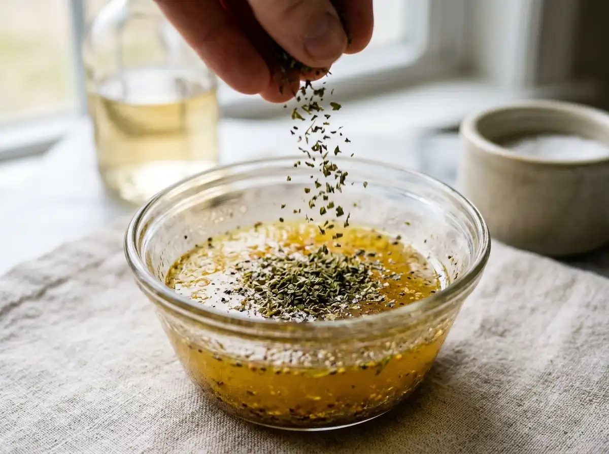 pasta-salad-dressing-recipe-seasoning Seasoning pasta salad dressing recipe with oregano