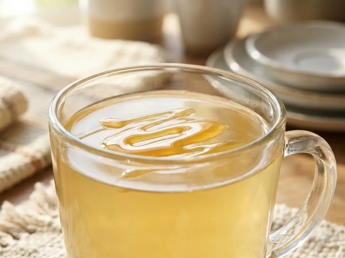 African banana trick drink in a glass mug