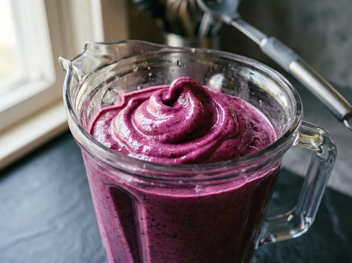 Thick creamy texture for how to make a smoothie bowl