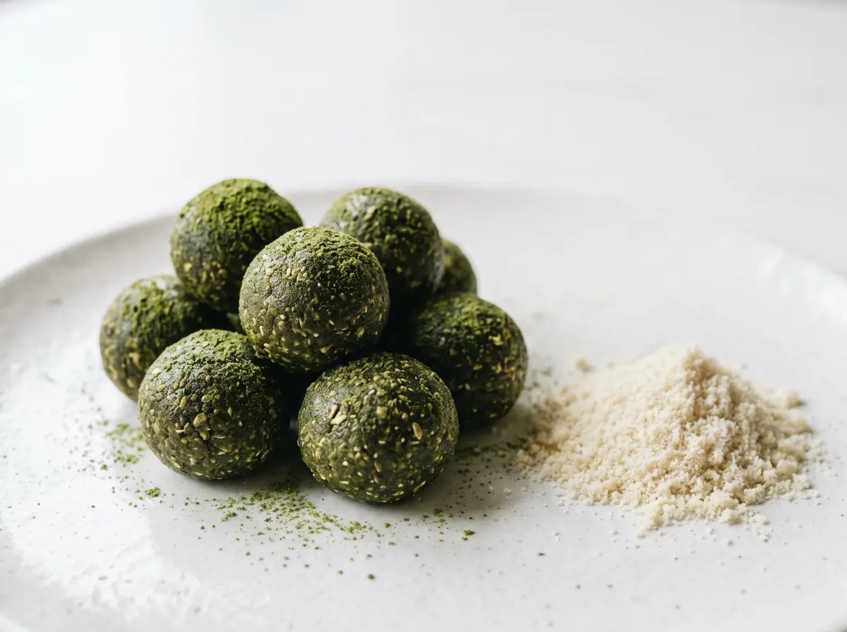 matcha-green-tea-honey-protein-balls-no-powder.webp Matcha green tea honey protein balls made without protein powder