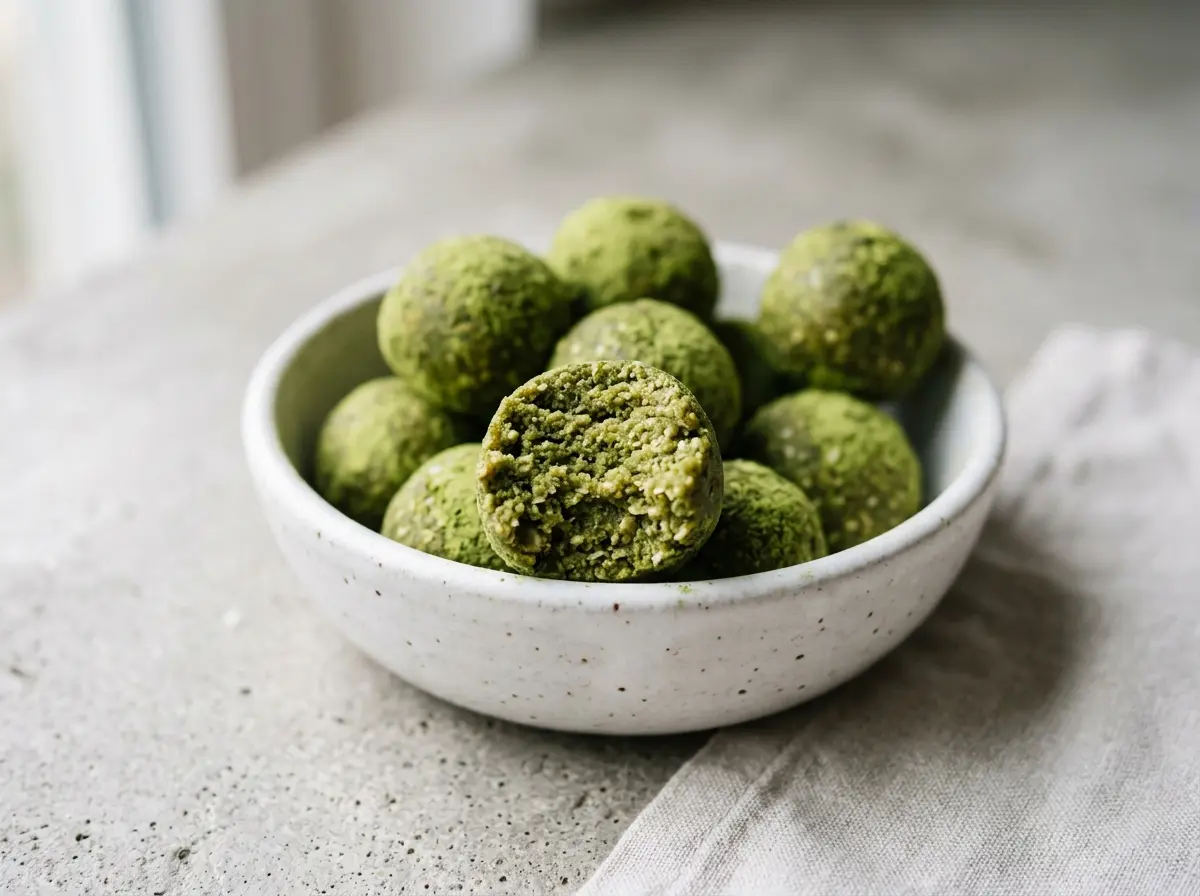matcha-green-tea-honey-protein-balls-served.webp Matcha green tea honey protein balls served in a small bowl